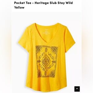 Torrid stay wild pocket tee size 3